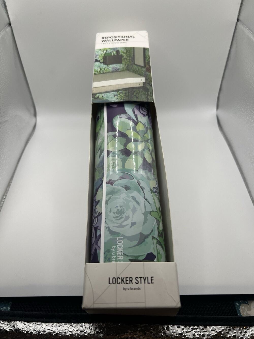 Locker Style Repositionable Wallpaper Succulent Floral Locker Decor New